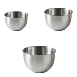 Stainless Steel Deep Mixing Bowl Kitchen Utensils Cooking Bowl Serving Bowl for Pancakes Baking Dessert Marinades Cooking
