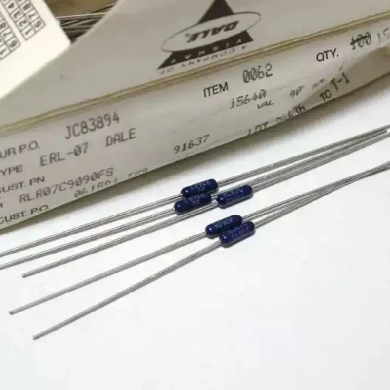 VISHAY-DALE 909R resistor 1/4W 0.25W RLR07C direct generation 910R all copper Smurfs