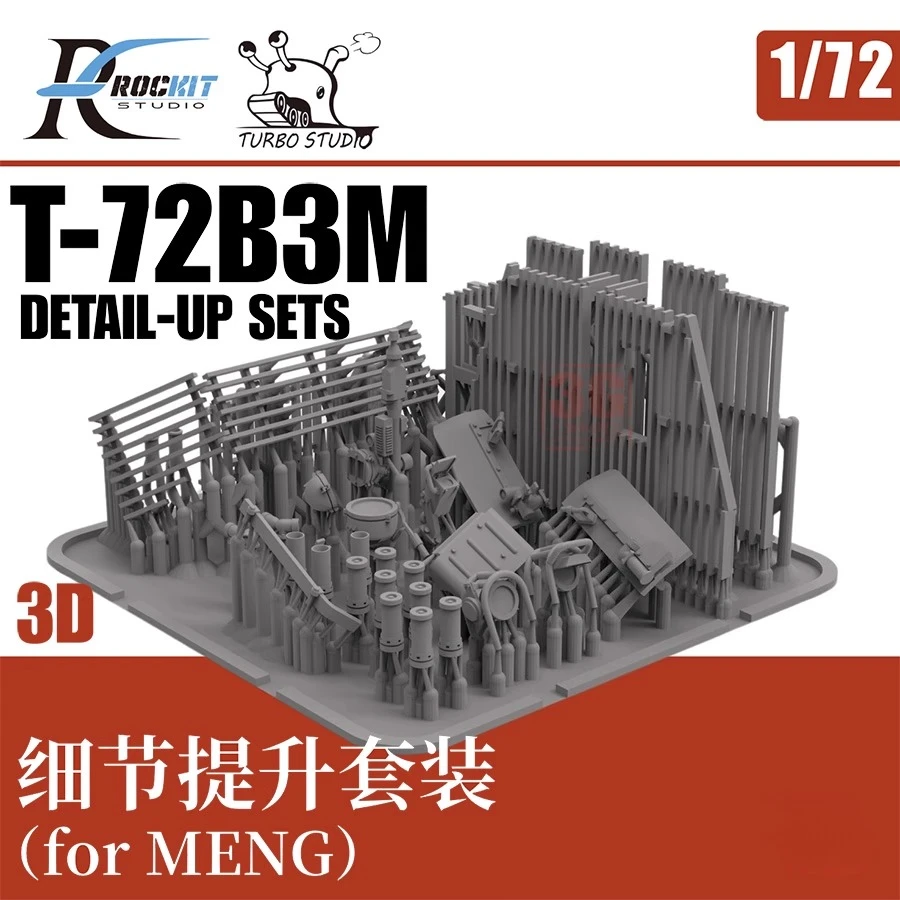 Alexen Models RocKit 3D Printing 720601 1/72 T-72B3M Комплект для улучшения деталей, для аксессуаров Meng DIY Alexen Models RocKit 3D Printing 720601 1/72 T-72B3M Комплект для улучшения деталей, для аксессуаров Meng DIY