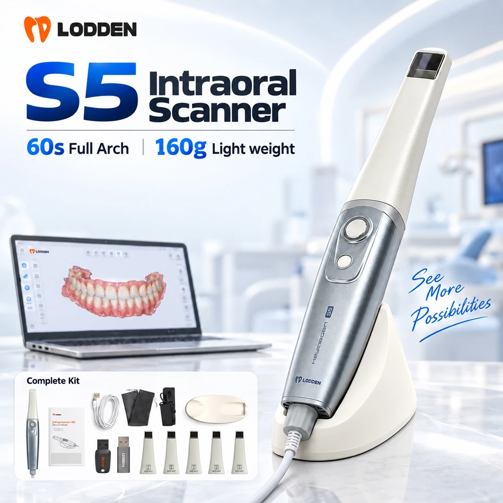 Dental Oral Scanner S5 3D Intraoral Scanner 160g Lightweight CE ISO Approved Newest Version Free Software Complete Ecosyste