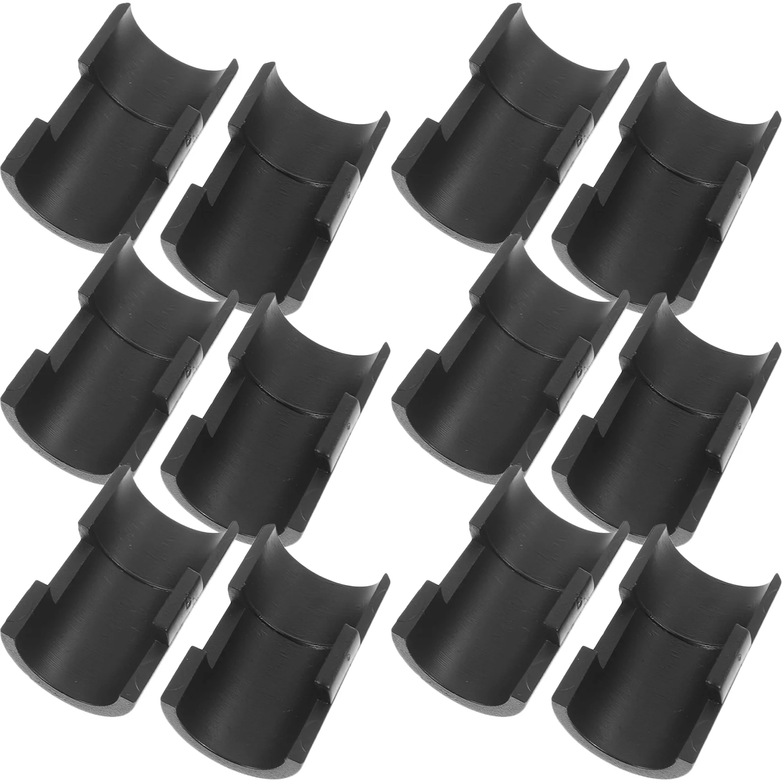 48 Pcs Wire Shelving Storage Piece Buckle Lock Clips Securing for Fixing Shelf Metal Black Sleeves Replacement Travel