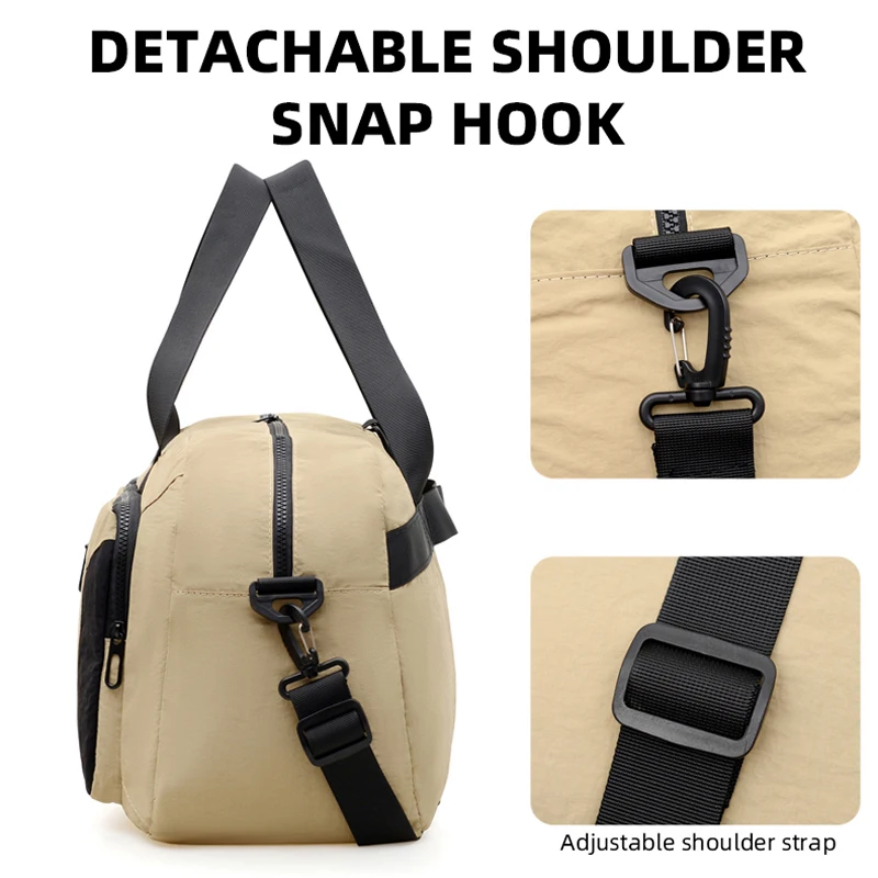 حقيبة اللياقة البدنية الرياضة الصالة الرياضية تنوعا على ظهره سعة كبيرة تخزين الأمتعة السفر حقيبة كتف محمولة حقيبة كروسبودي المرأة عادية