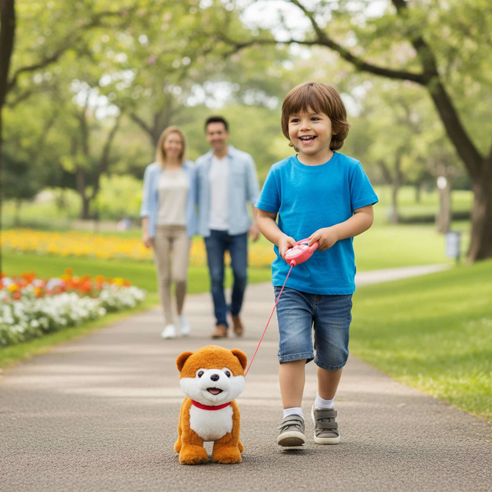 Dog Toy, Puppy Electronic Interactive Pet, Interactive Robot Dog, Robot Repeats What You Say Realistic for Companion Gift