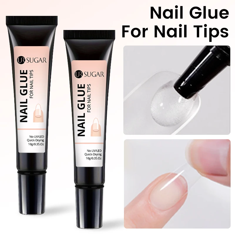 UR SUIKER 10g nageltips lijmgel sterke lijm natuurlijke sneldrogende nagellijm voor valse nageltips druk op nagels DIY nagelverwijderaar