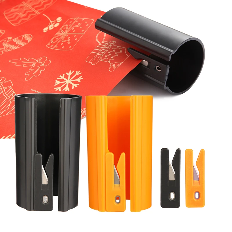 Sliding Wrapping Paper Cutter - Easy-Glide Gift Wrap Trimmer for Christmas & Birthdays Durable ABS Working Tools