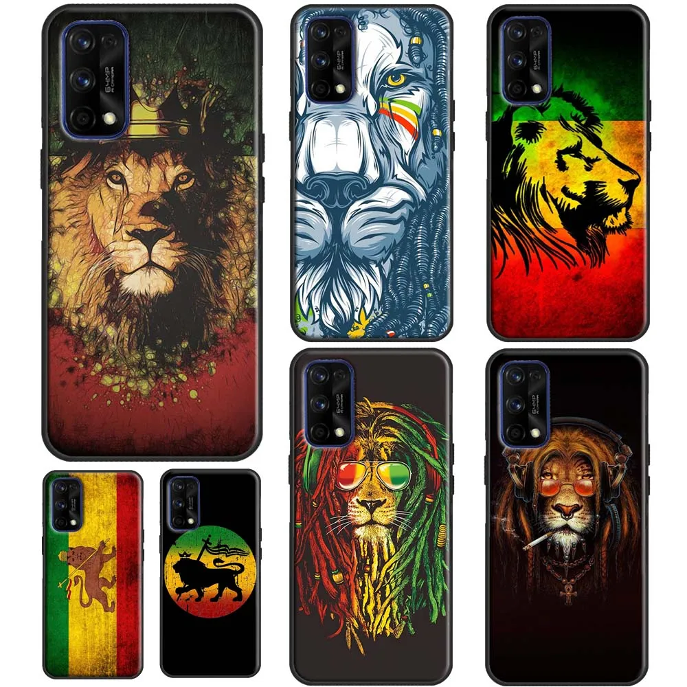 Rasta Lion Reggae Bob Marleys For OnePlus 11 10 Pro 10T Nord 3 2T CE 2 Lite Realme C55 C35 C33 C31 C30 C21Y GT Neo 5 Case