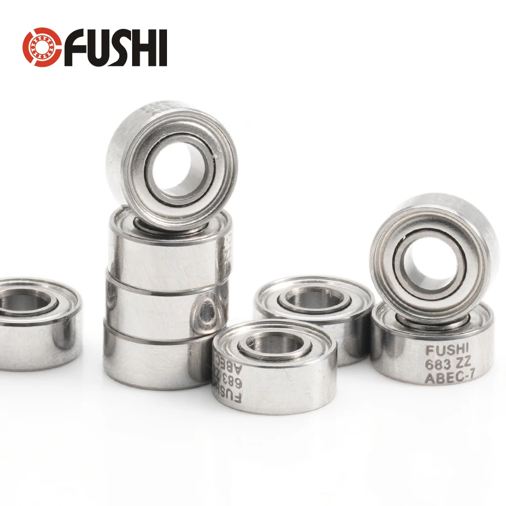 683ZZ Bearing ABEC-7 10PCS 3x7x3 mm Miniature 683 ZZ Ball Bearings 618/3ZZ EMQ Z3V3 High Quality