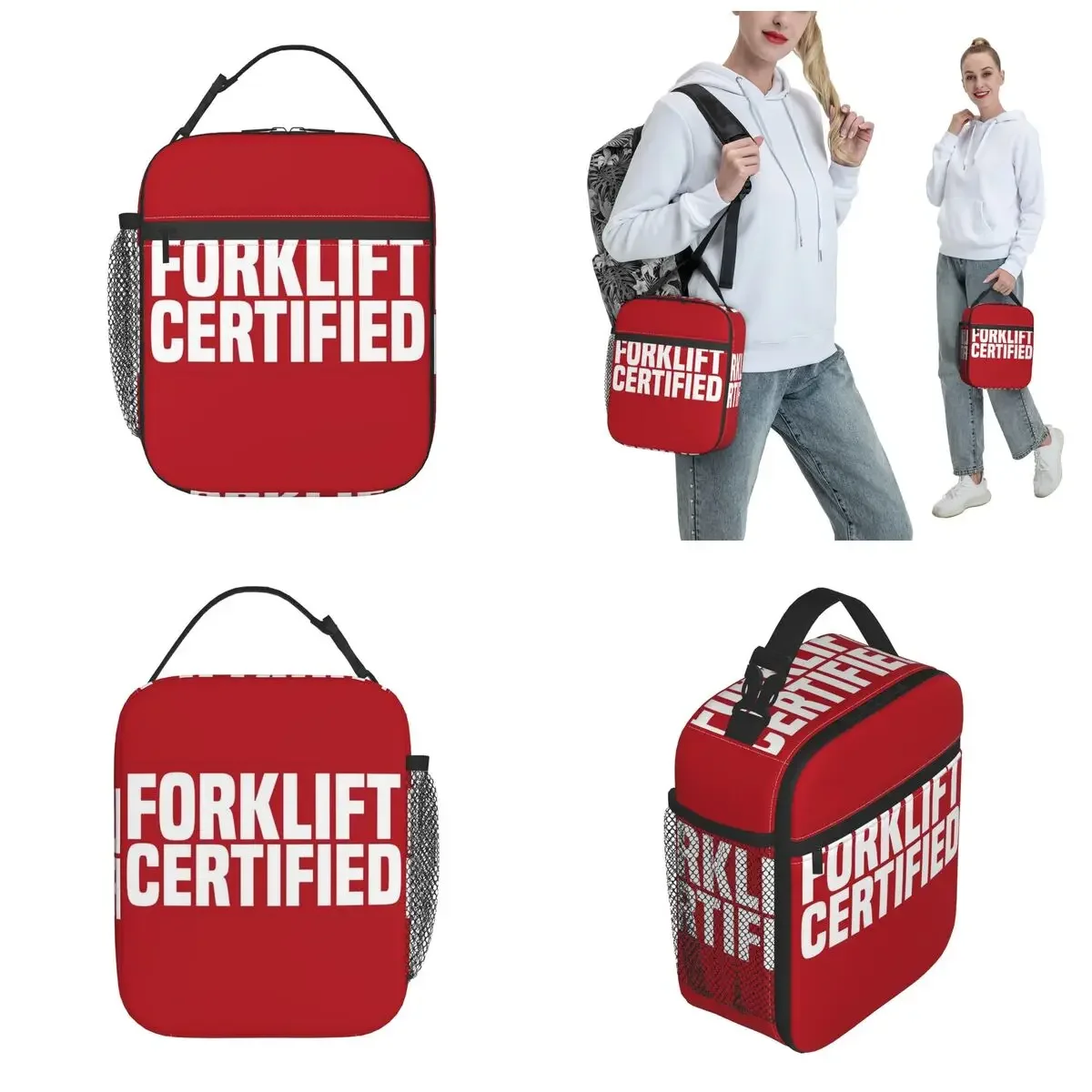 Lunch Box Forklift Certified Merch Truck Driver Food Box INS Trendy Cooler Thermal Bento Box For Work