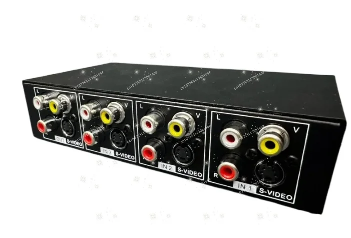 S-Video Switcher S-VIDEO Splitter 4 Input 1 Output AV 4 in 1 Out with 3.5mm Audio VSSW41
