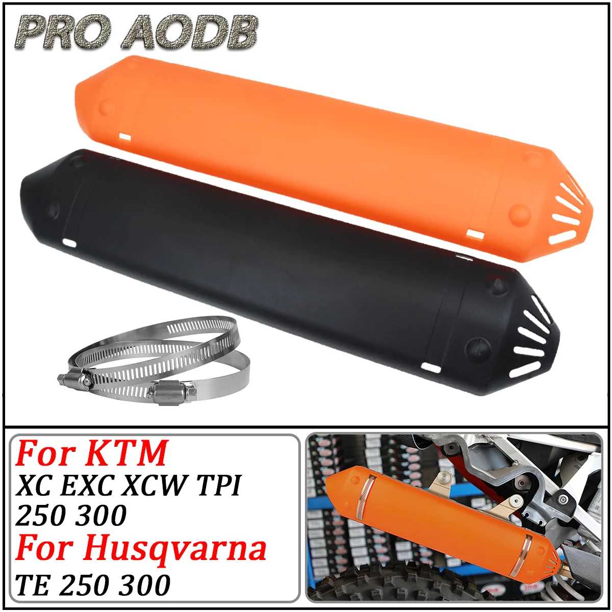 

Motorcycle Exhaust Tail Section Protective Cover For KTM EXC XC XCW 250 300 TPI Husqvarna TE 2020 2021 2022 Modified Accessorie