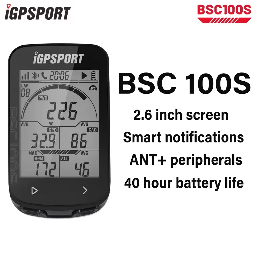 

IGPSPORT BSC100S Велосипедный компьютер для езды на открытом воздухе Одометр Датчик яркости MTB Шоссейный велосипед IGS 100S Спидометр ANT+ GPS для Trava