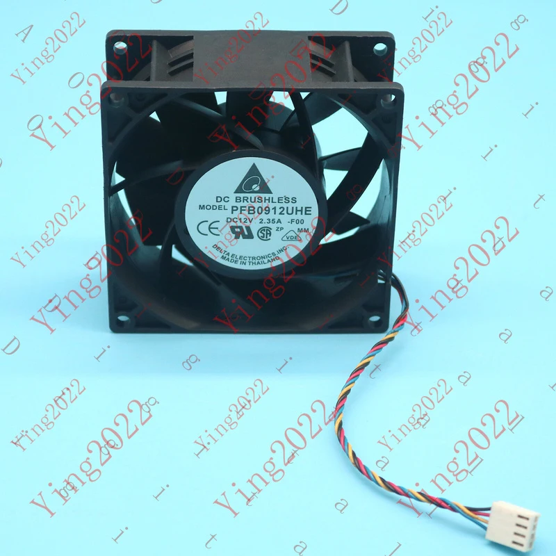 L... 1PC for DELTA PFB0912UHE DC12V 2.35A 90*90*38mm Violent Fan 4pin New 5