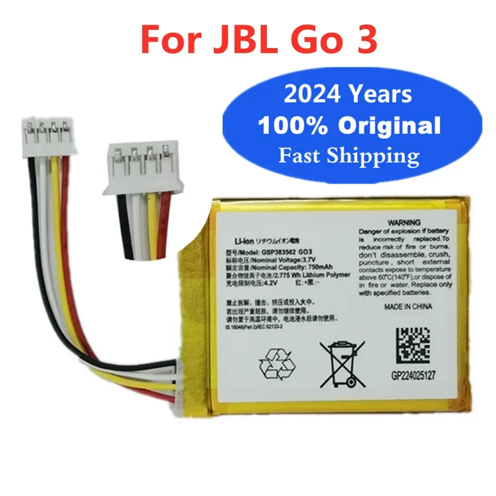 2024 Years Original Player Speaker Battery For JBL Go 3 Go3 G03 GSP383562 Wireless Bluetooth Speaker Bateria Battery In Stock