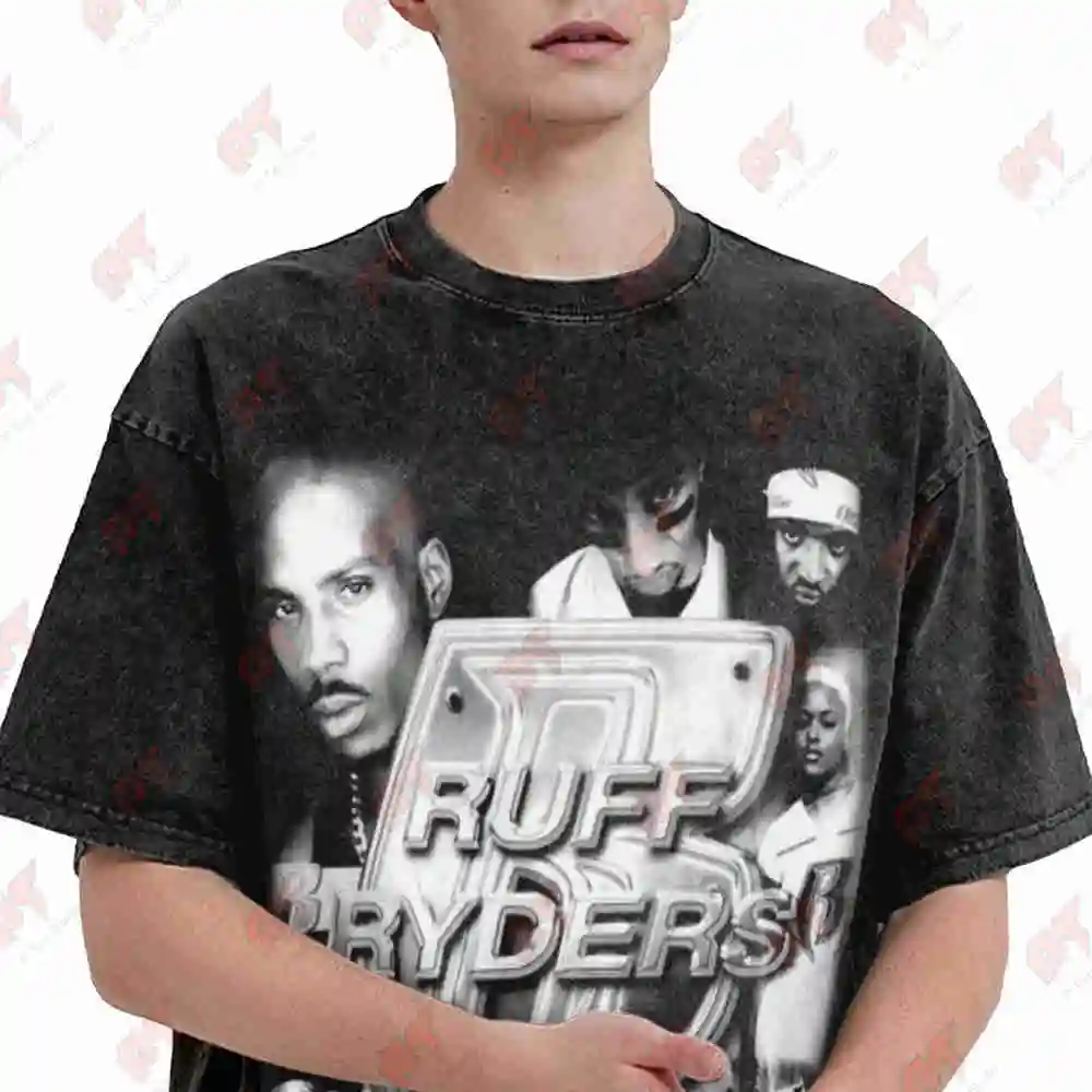 Ruff Ryders Vintage Washed Tee Pure Cotton T-Shirt