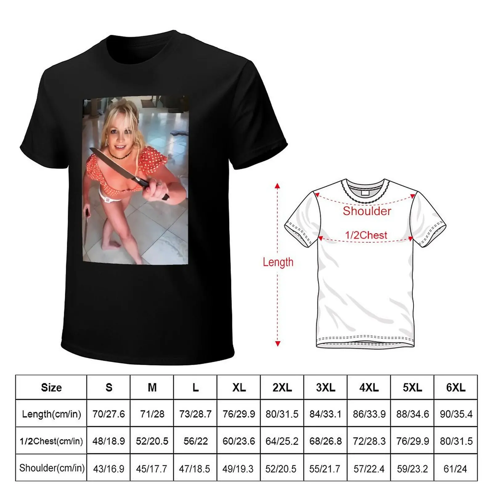 Britney knives 2 T-Shirt vintage t shirts topping men clothings