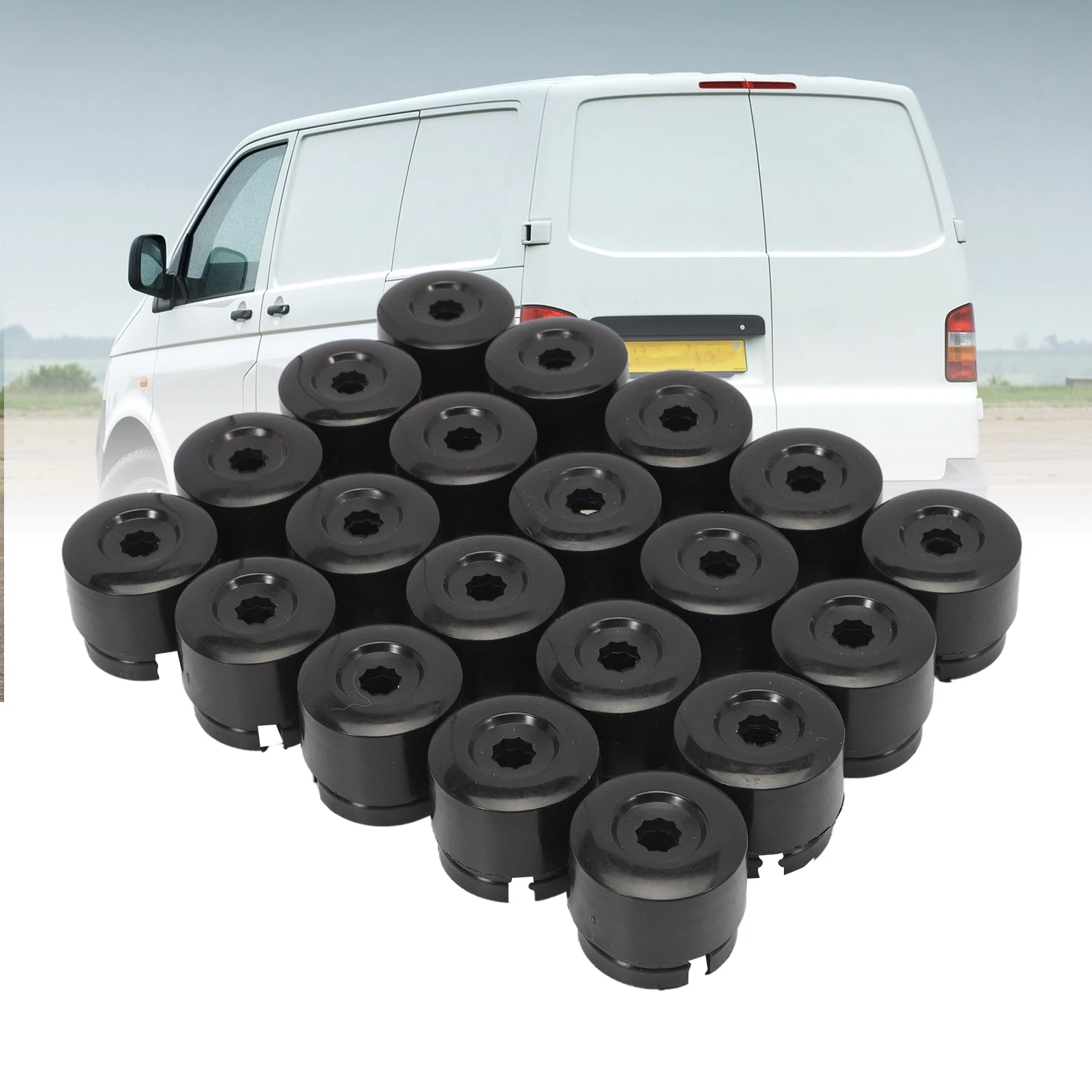 20pcs 19 mm Car Wheel Nut T5 T6 Wheel Nuts Caps Hub Screw Cover Protective Caps Wheel Nut Screw Head Cover