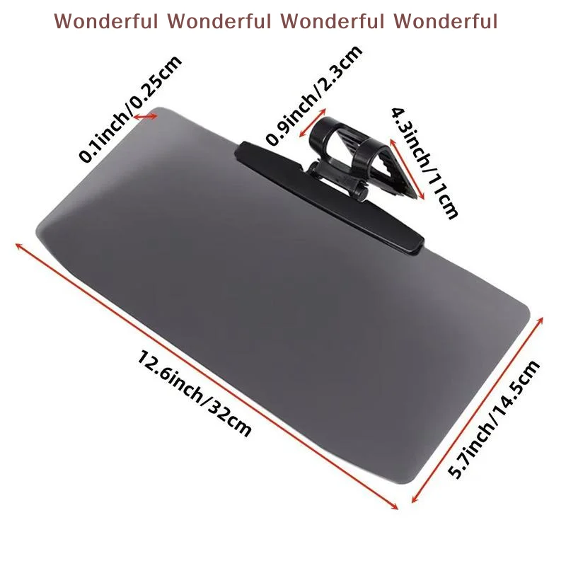 Car Mounted Anti Glare Mirror, Anti UV Strong Light Vehicle Sunshade (Day/Night) – An Essential Car Accessory