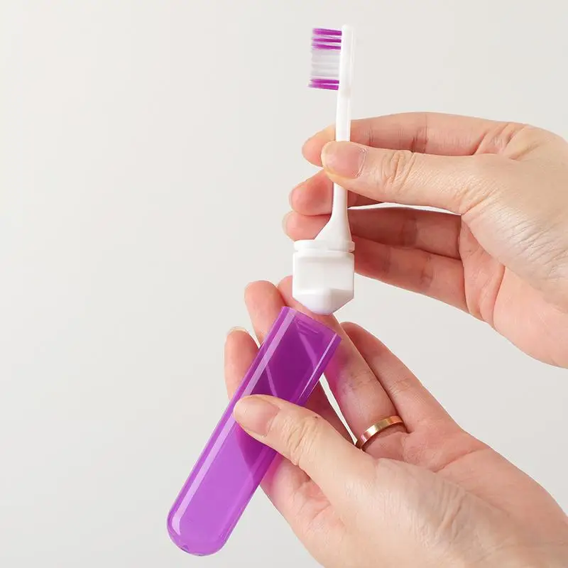 Hygiene Oral Portable Disposable Foldable Travel Camping Toothbrush Hiking Tooth Brush Tooth Cleaning Tools Folding Toothbrush