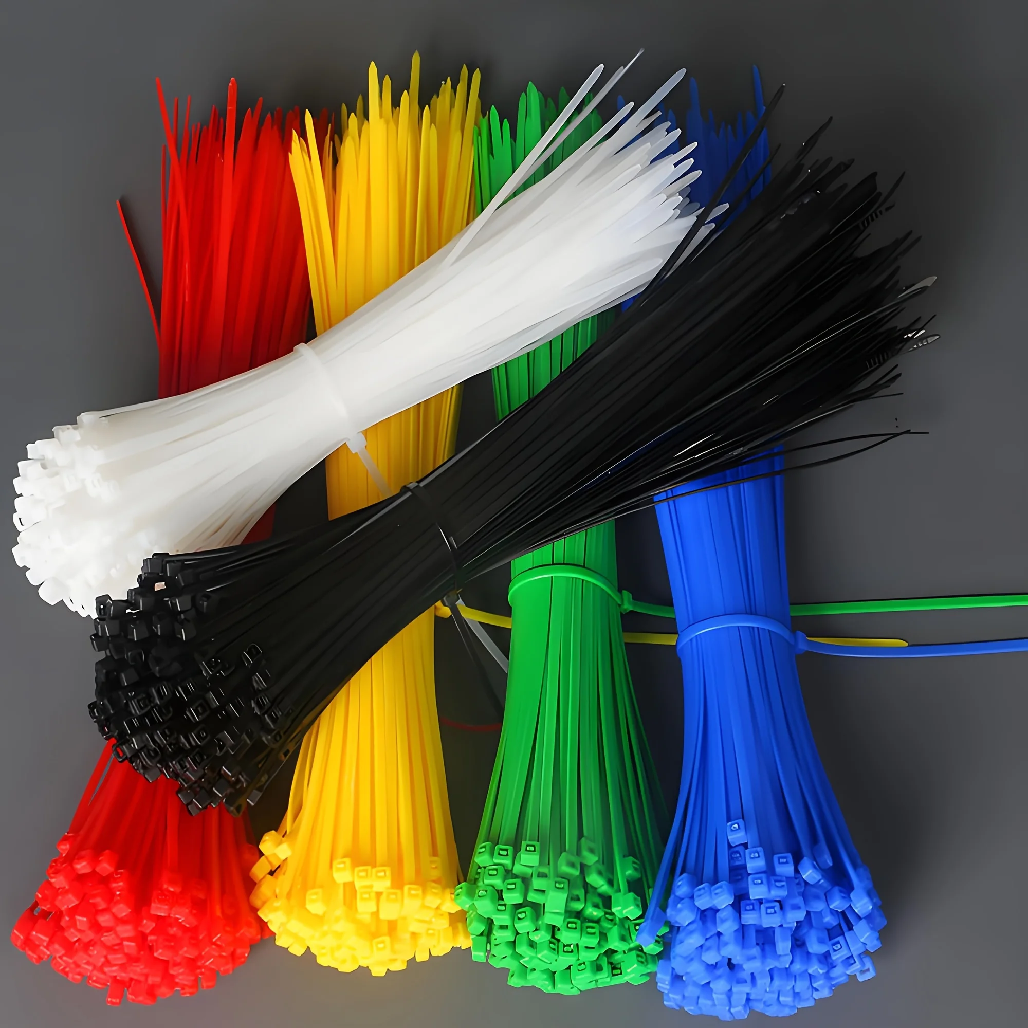 600pcs multi-purpose nylon cable ties, durable self-locking cable ties, suitable for electrical and electronic projects