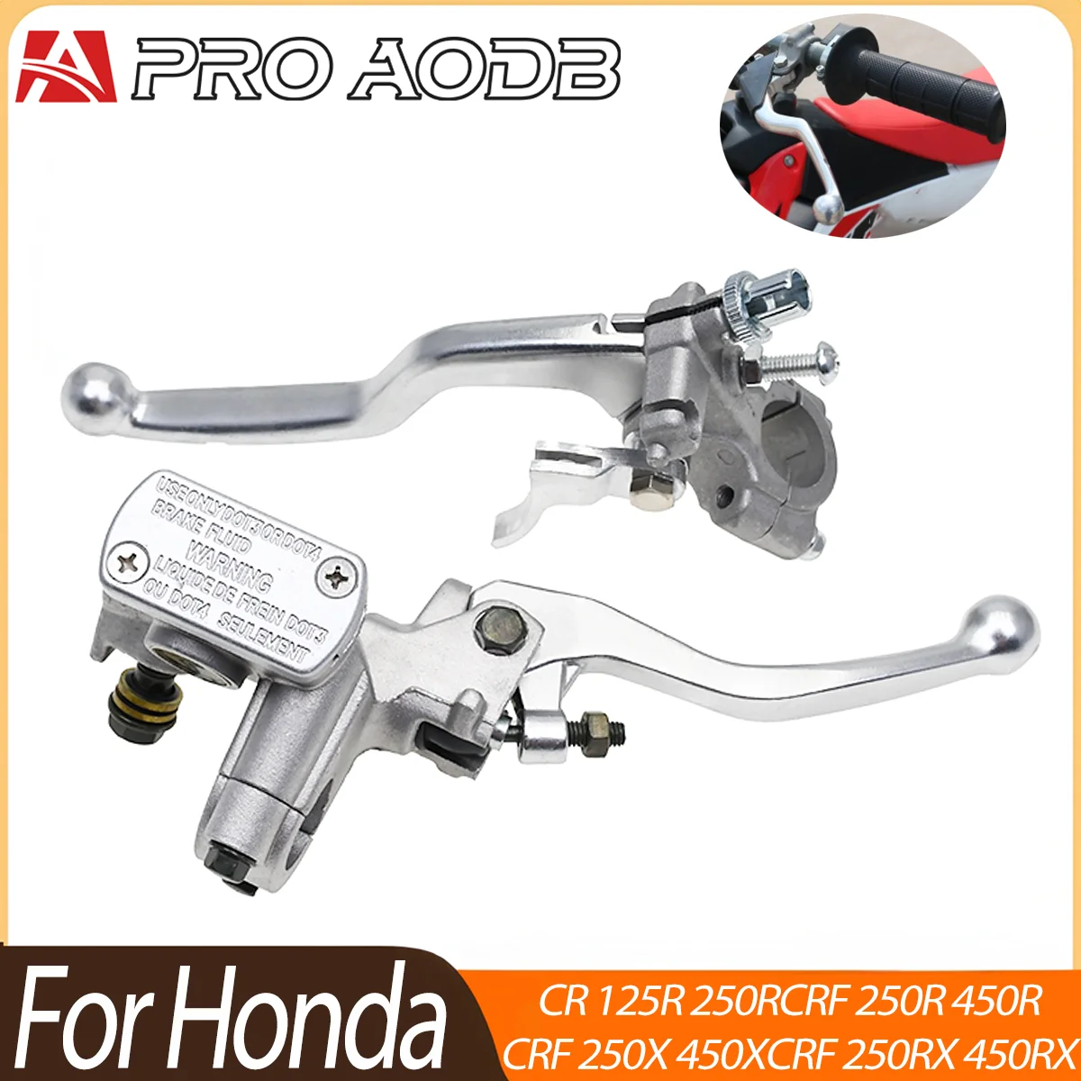 Par de Palancas de Freno y Embrague para Motocicleta, Kit de Repuesto para Honda CR CRF 125F 125R 230F 250 450R 250X250RX, Accesorios para Pit Bike
