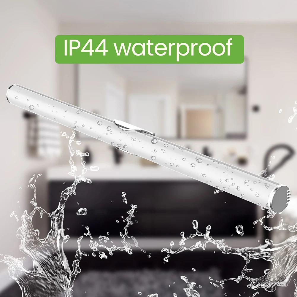 

LED Eye Protection Light USB Charging Hanging Lamp Touch Switch Selfie Light Dimmable Cordless IP44 Waterproof for Home Bathroom