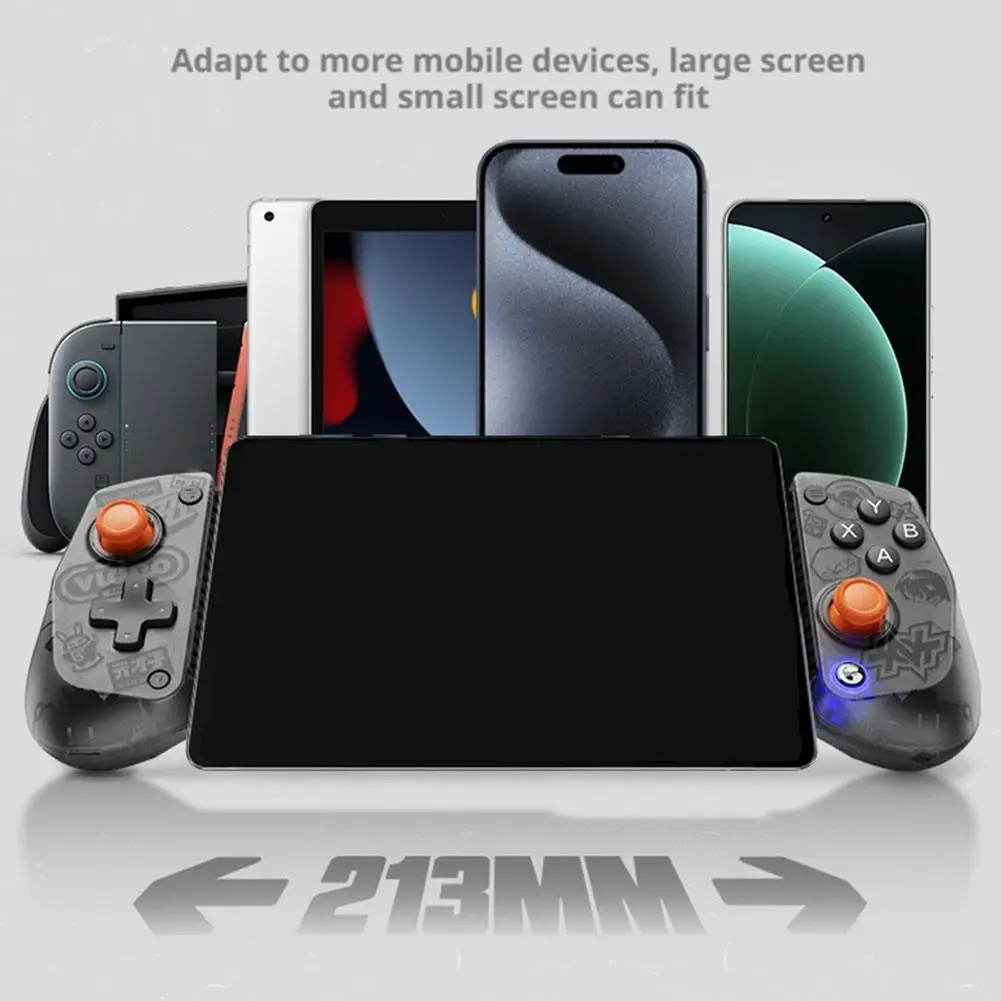 ﻿   وحدة تحكم ألعاب بلوتوث لاسلكية قابلة للتمدد لأجهزة IOS وAndroid Swi Gamepads لـ GameSir X5s Extreme Zone Zero Collaboration