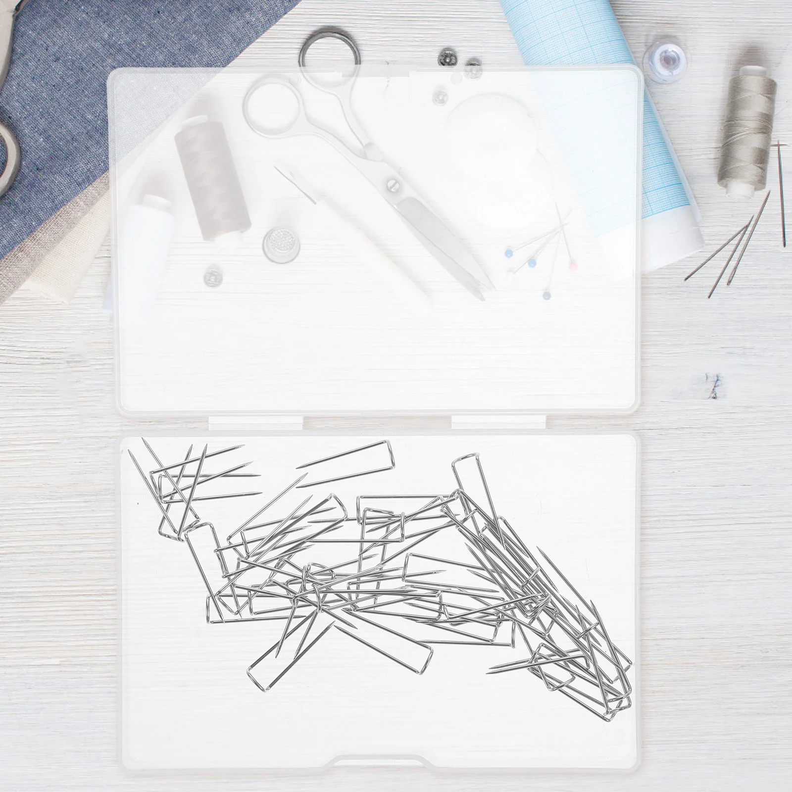 

200Pcs U Shaped Sewing Pins Sturdy Stainless Steel Quilting Patchwork Cloth Positioning Needles for Garment DIY