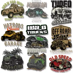 Przygoda wzywa Happy Weekend Vintage motocykle Offroad żelazna naklejka na odzież w różnym stylu dekoracji DIY