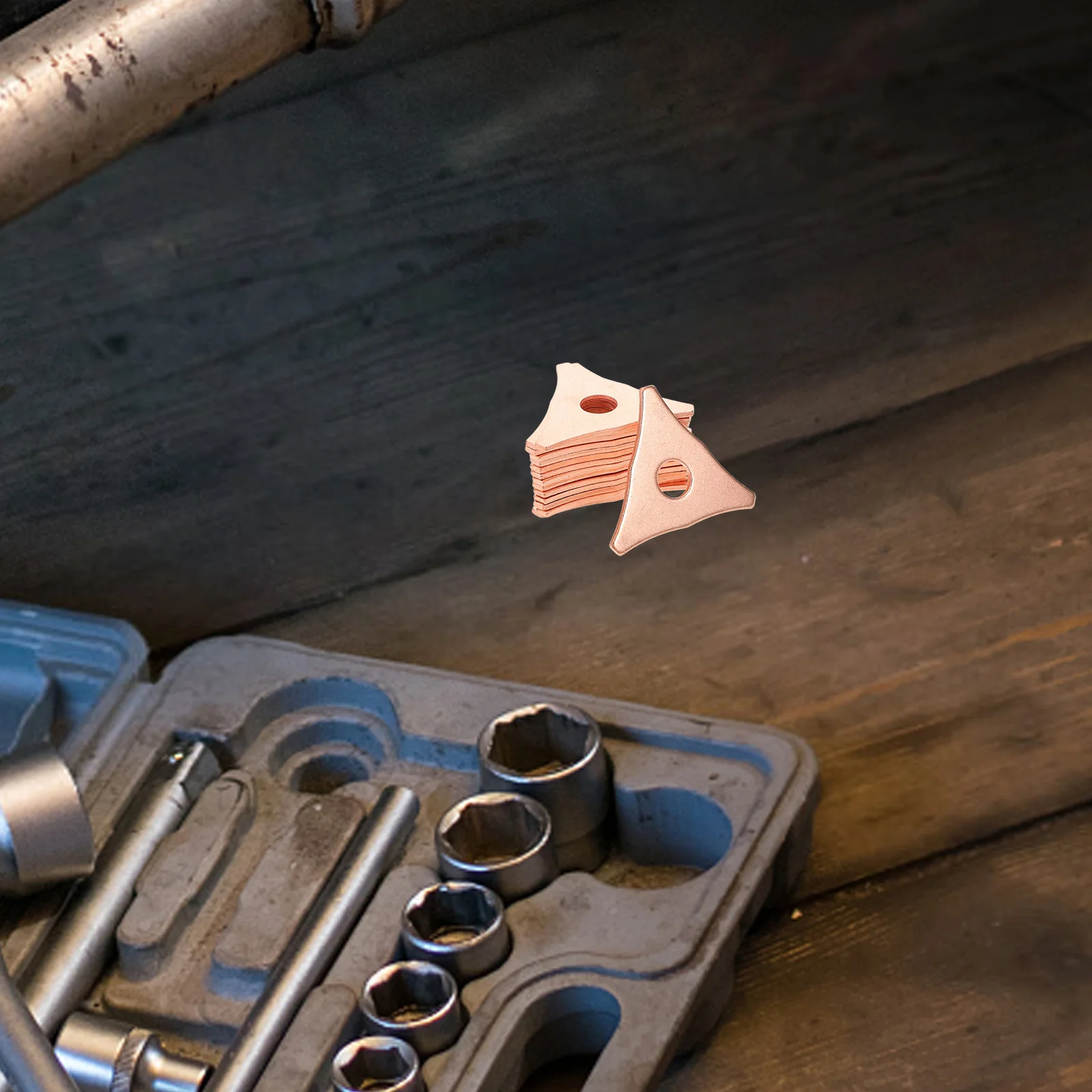 100 pcs Ring Penarik Lekukan Segitiga untuk Perbaikan Plat Logam, Alat Las Titik Panel Bodi Mobil, Penarik Lekukan, Peralatan Otomotif