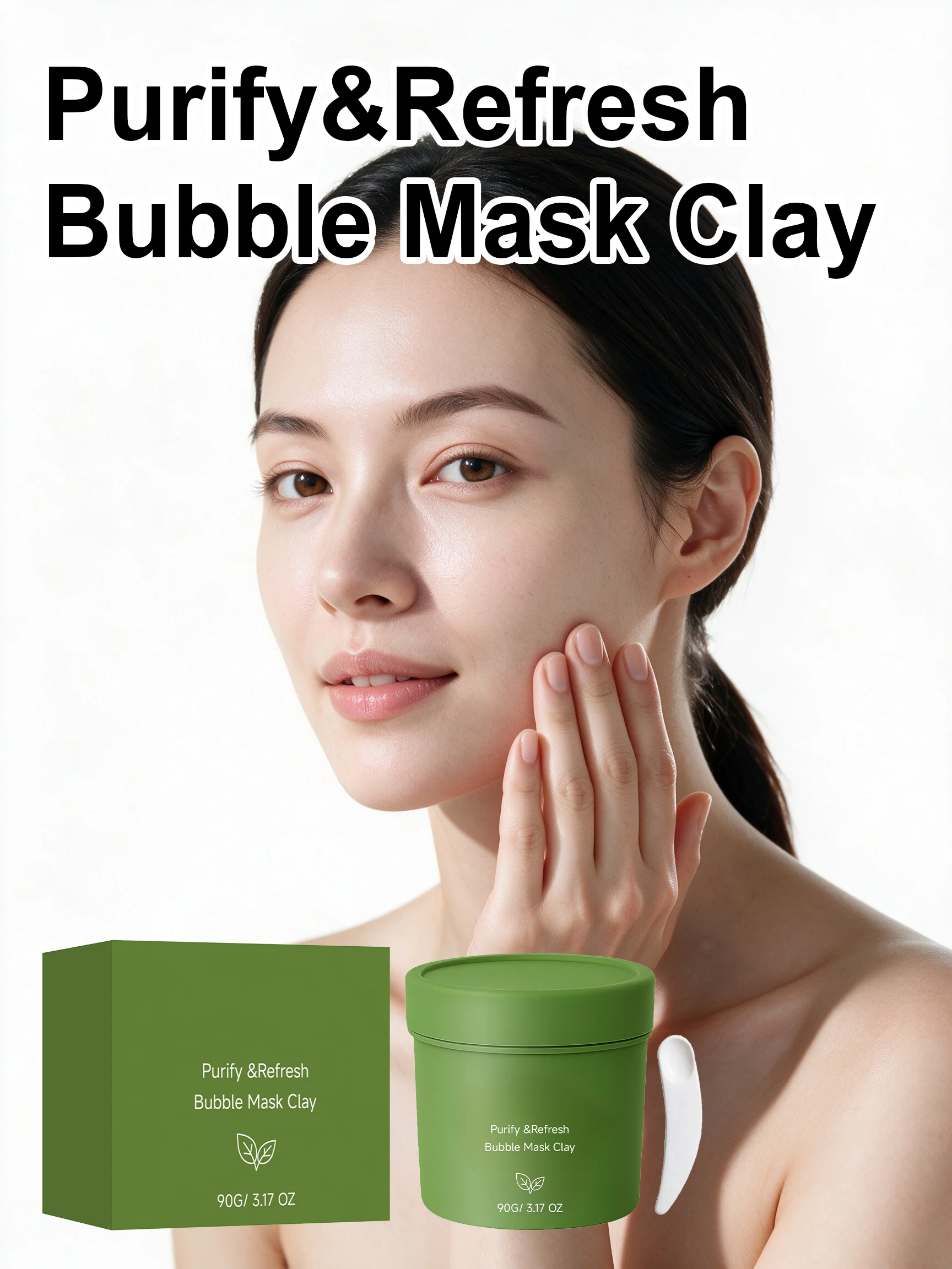 Purify Refresh Mud Mask Clay Deeply Cleansing Oil Control Soothing Smoothing Blackhead Removal Nourishing Moisturizing Skin Care