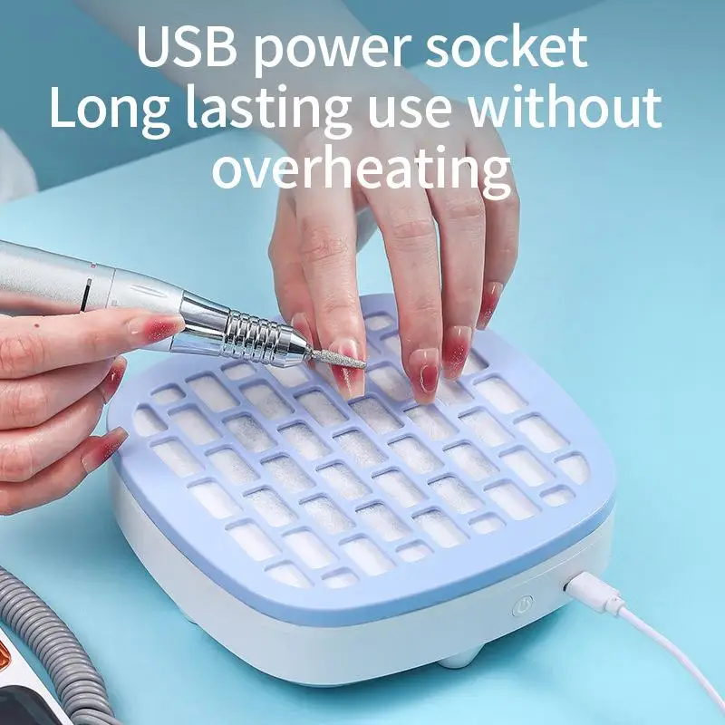 Nail Dust Collector Multifunctional Powerful Suction Reusable Filter 1Pcs Nail Vacuum for Debris Polish Dust Removal