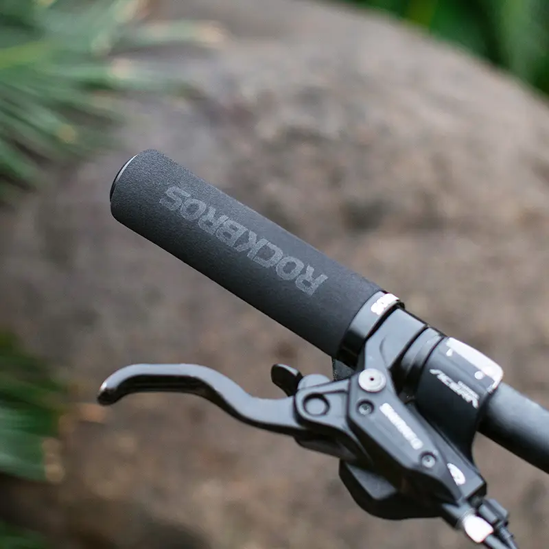 مقابض دراجة ROCKBROS مقاومة للانزلاق ومضادة للصدمات من السيليكون والإسفنج لمقود دراجات MTB والطرق، مقابض خفيفة الوزن للدراجات - 5