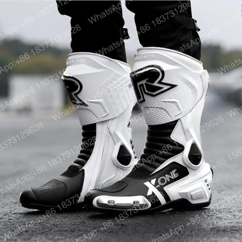 Botas de moto para mujer, botas deportivas para motocicleta, para viajes urbanos, talla 35-38, microfibra, estilo Mid-Cafe, Botas de carreras para niños