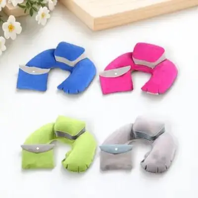 

Inflatable Neck U Shape Cushion For Plane Car Camping Sleeping Lightweight Portable Flocking Surface Outdoor