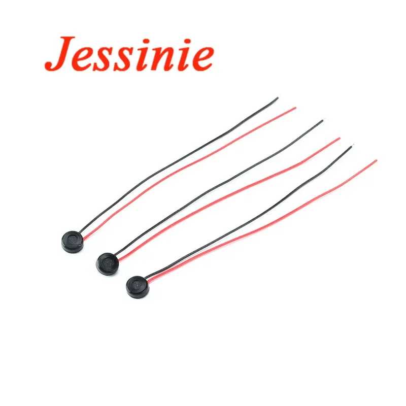 50pcs/10pcs Electret Condenser MIC Capacitive Electret Microphone 4x1.5mm for PC Phone MP3 MP4 with 2 Leads Wire length:5.5CM