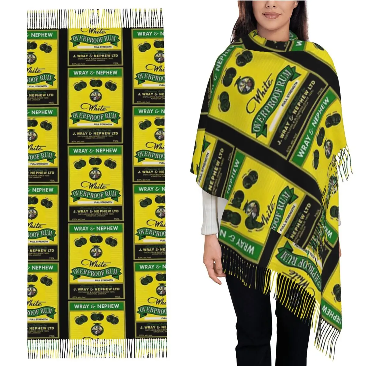 

Шарф Wray And Nephew, шарфы с кисточками, женские мягкие теплые шали и накидки, длинная осенне-зимняя шаль