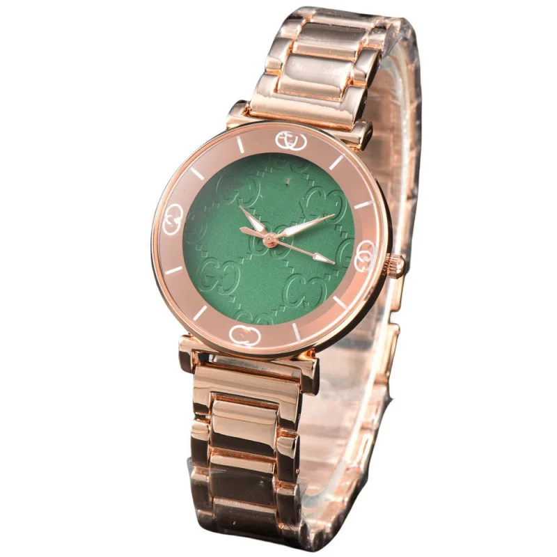 ​ ​ 2025 ساعة رياضية نسائية فاخرة ستانلس ستيل حركة كوارتز ياقوت كريستال مقاومة للماء 100 متر تصميم بسيط