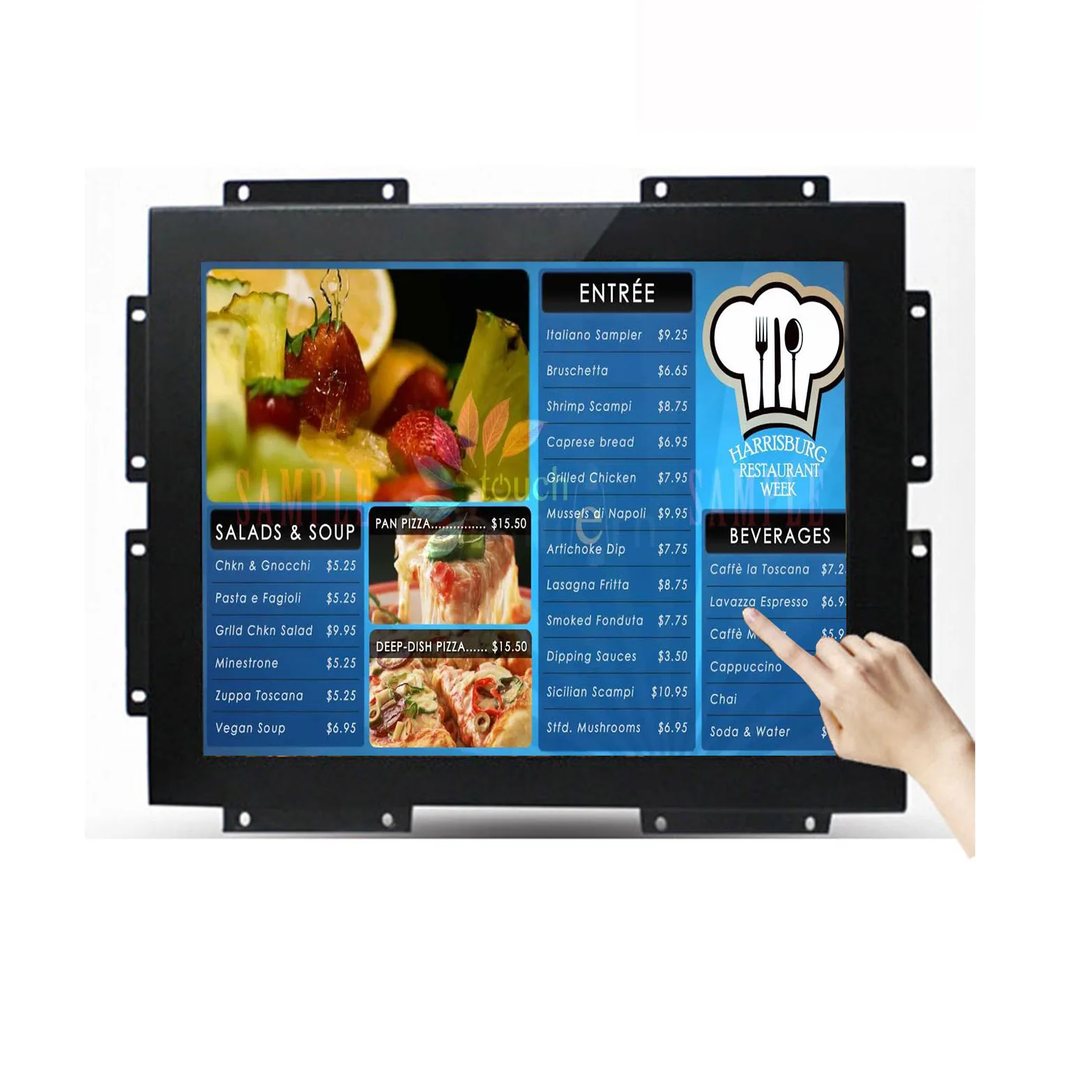 Wholesale 10 15 156 Inch Ip65 Waterproof Good Cooling System Touch Screen Lcd Open Frame Pcap Touch Monitor