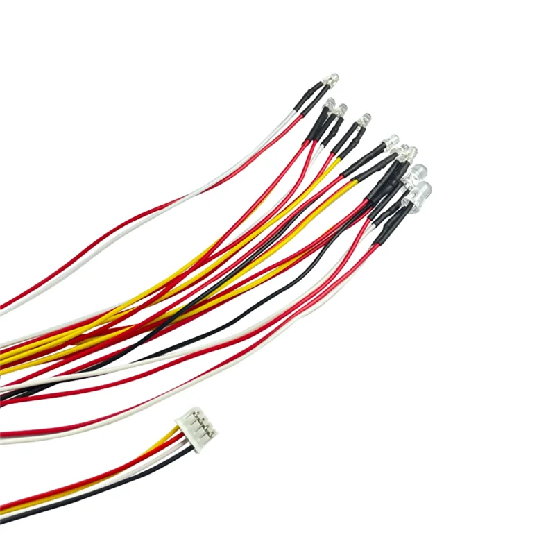 A72I 10 lumière LED 2 rouge 4 jaune 4 blanc pour D12 D42 1/10 RC pièces de mise à niveau de voiture accessoires de décoration