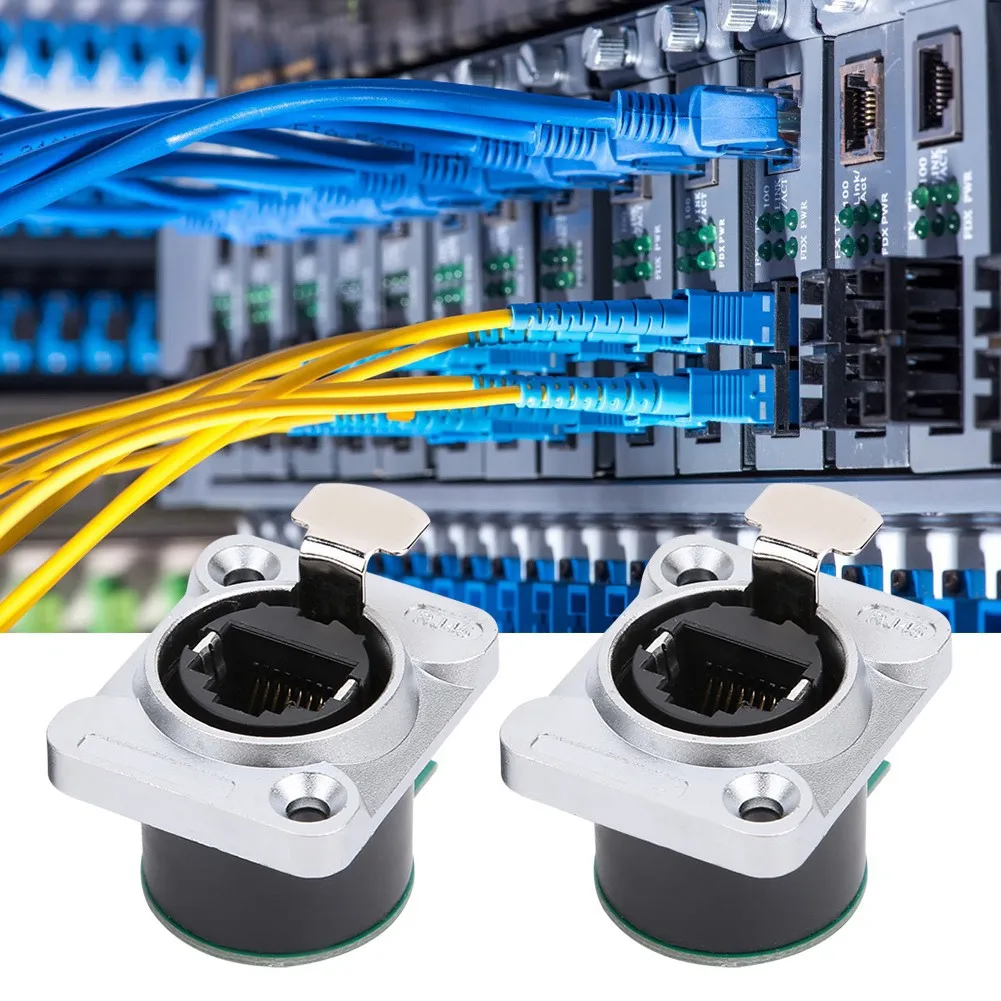 2Pcs RJ45 PCB Panel Fire Retardant Durable Insulator Material EL‑RJ‑WH5 Injection Board