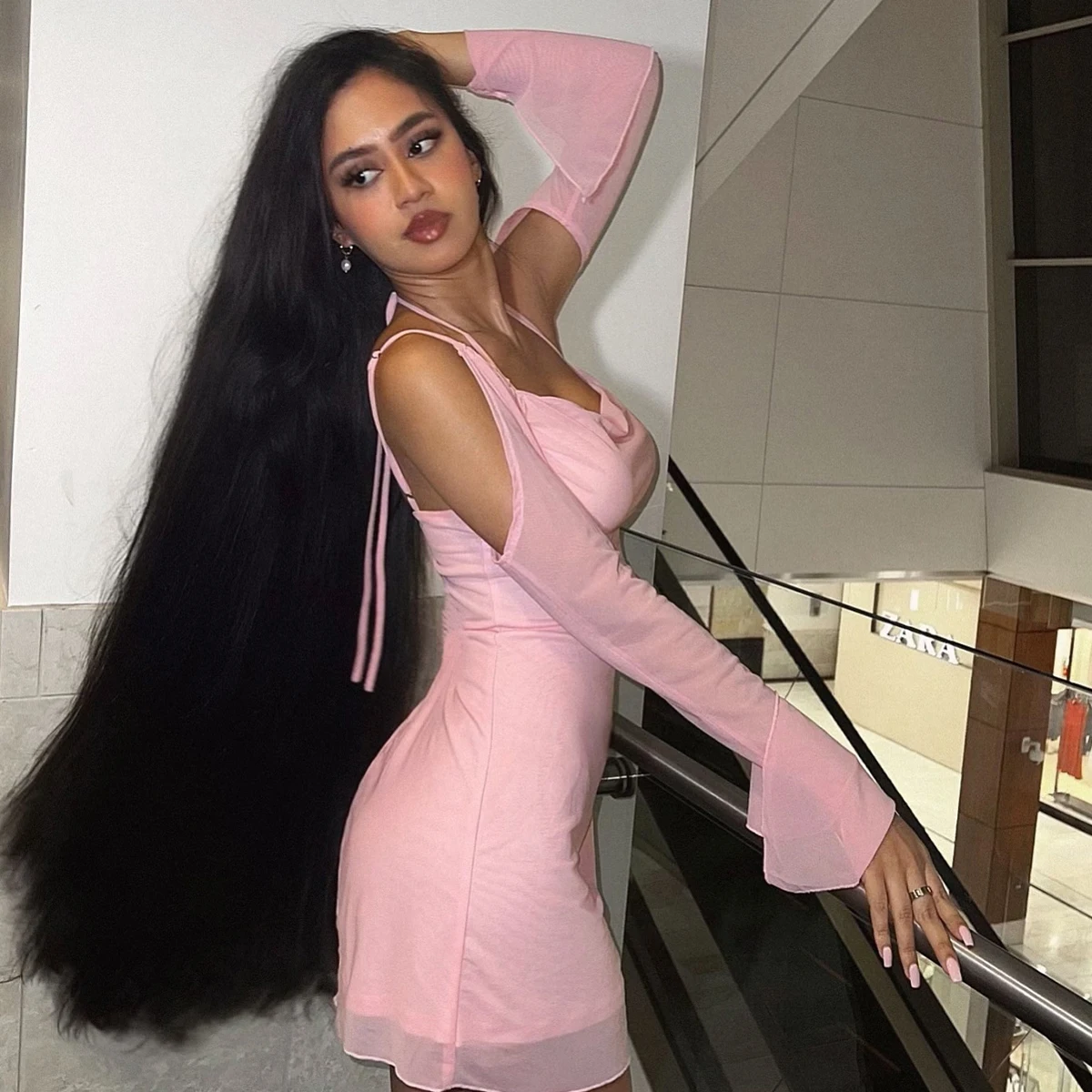 باروكات بدون صمغ شعر بشري 13 × 4/13 × 6 شعر بشري بدانتيل أمامي 450 كثافة حريري مستقيم 360 درجة باروكات أمامية من الدانتيل الشفاف HOTBABE #2