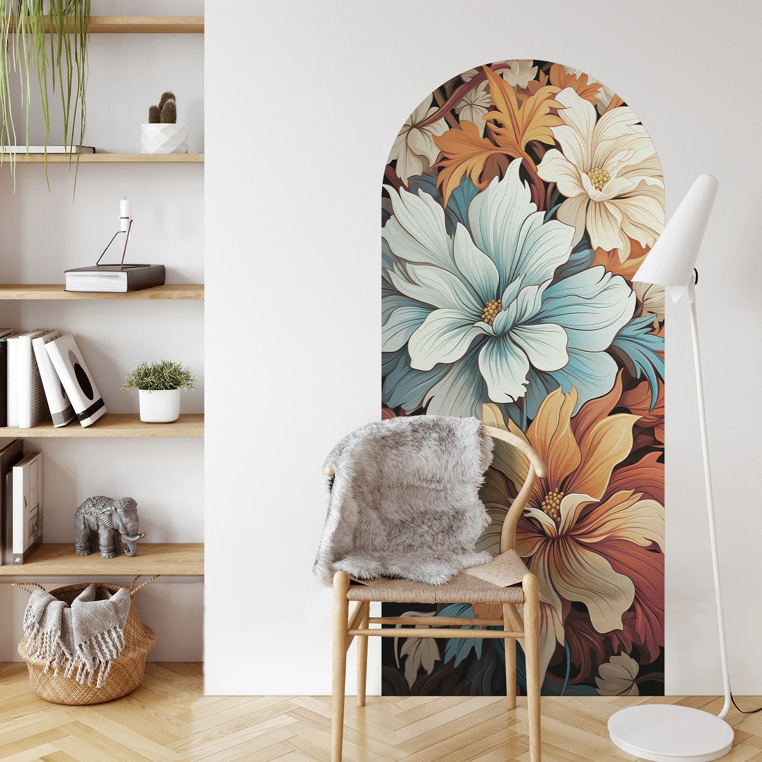 

Самоклеящаяся наклейка на стену в мультяшном стиле, арочная, подходит для внутренней отделки стен и домашнего декора (80 * 180 см)