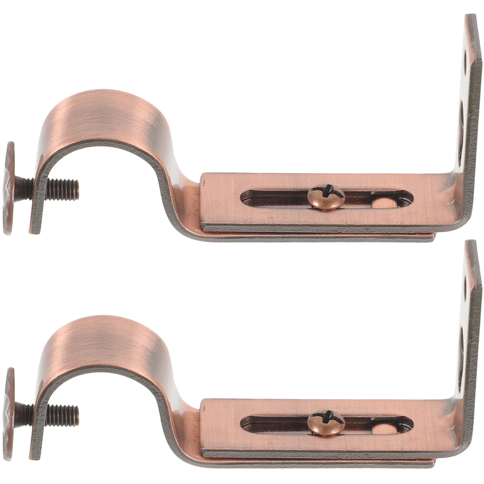 

2 Pcs Vintage Style Curtain Bracket Rod Curtains Rods Mounting Holder Adjustable Brackets
