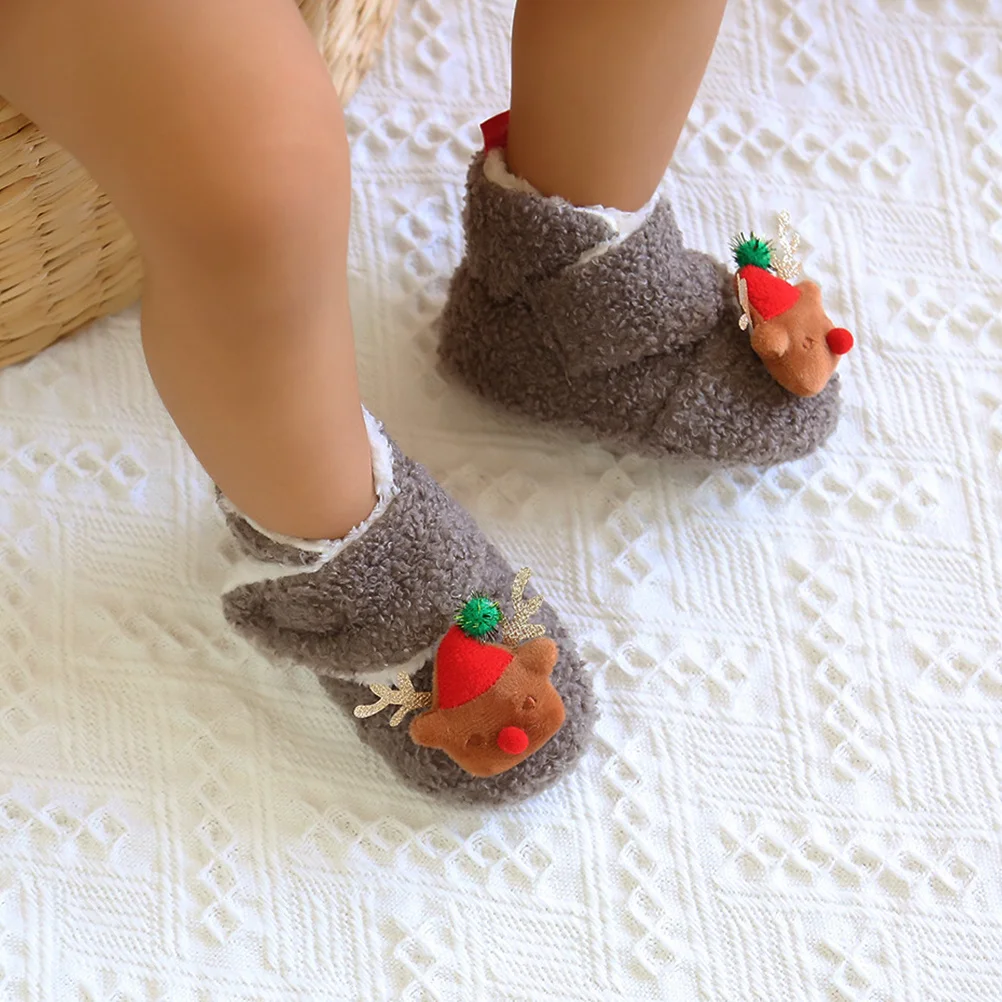 

1Pair Stylish Nonslip Baby Shoes Comfortable Soft Sole Elastic Design Chic Grey Size 22 Toddler Nonslip Baby Shoes