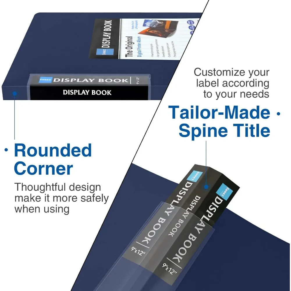 แฟ้ม 30 ช่องพร้อมปลอกพลาสติก 9x12 (สีน้ำเงิน), โฟลเดอร์ผลงานศิลปะสำหรับงานหนักพร้อมตัวป้องกันแผ่นใส, จอแสดงผล 60