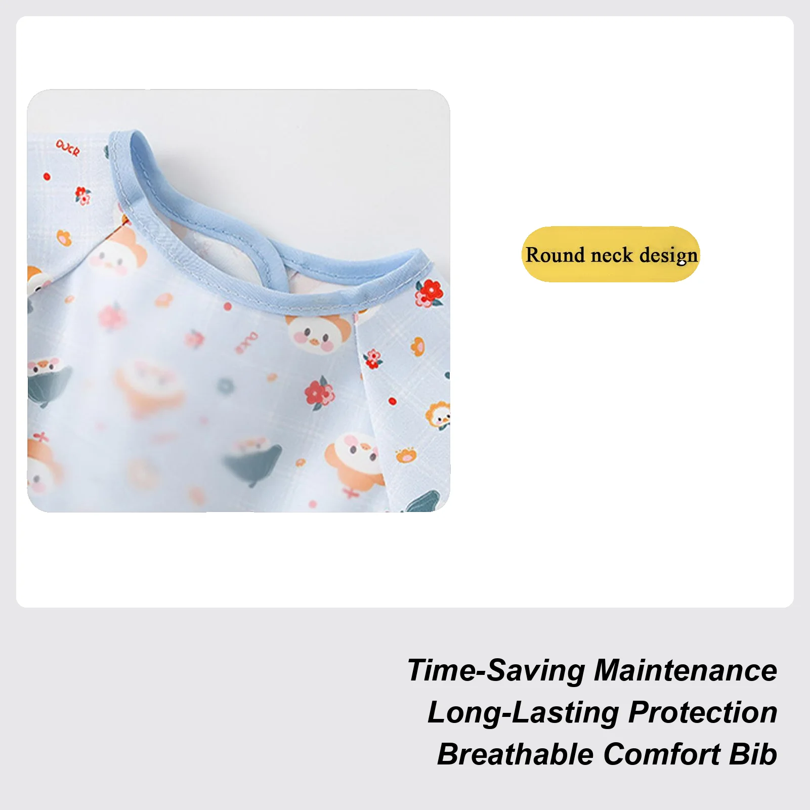 

Baby Shirt Bibs for Eating with Catch-All Pocket Gentle Stain Resistant Catcher Cuffs for Toddler Eating Food Home Travel