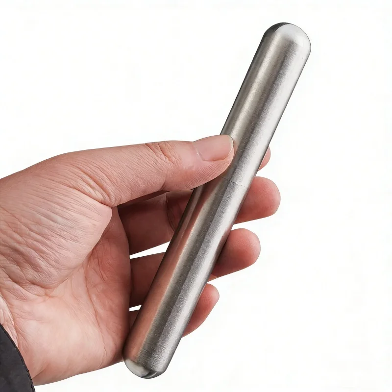 

2026New Portable Stainless Steel Cigar Tube Case Single Pipe Storage Tube