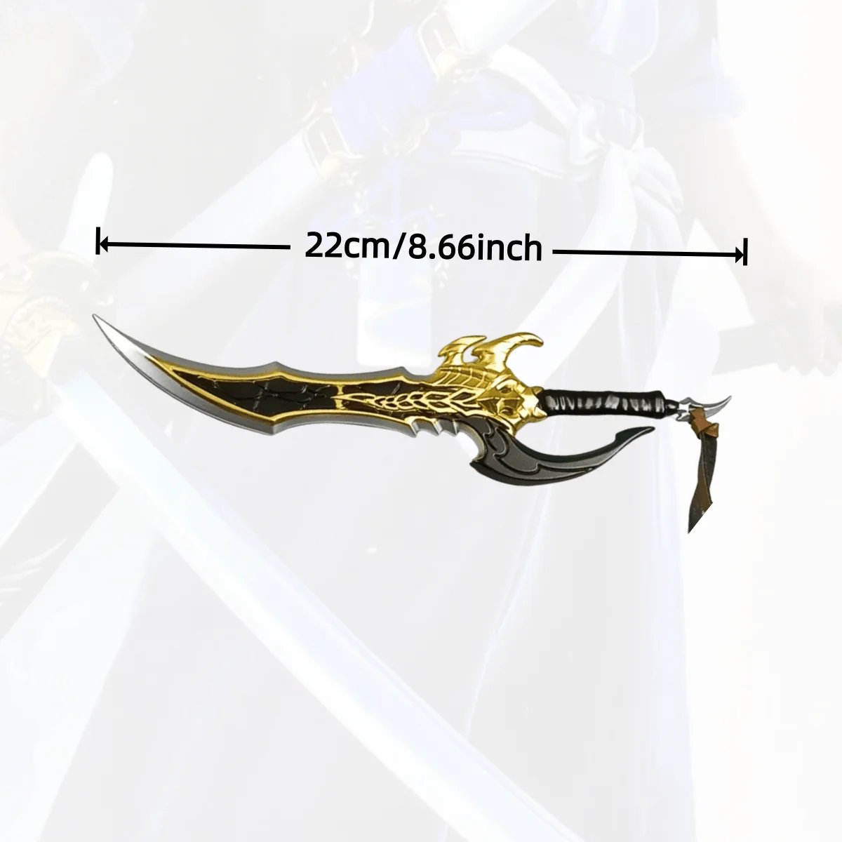 8.6inch Solo Leveling Metalen Katana Zwaard Originele Samurai Sabel Ninja Mes Japanse Katana Sabel Cosplay Accessoires Prop Speelgoed