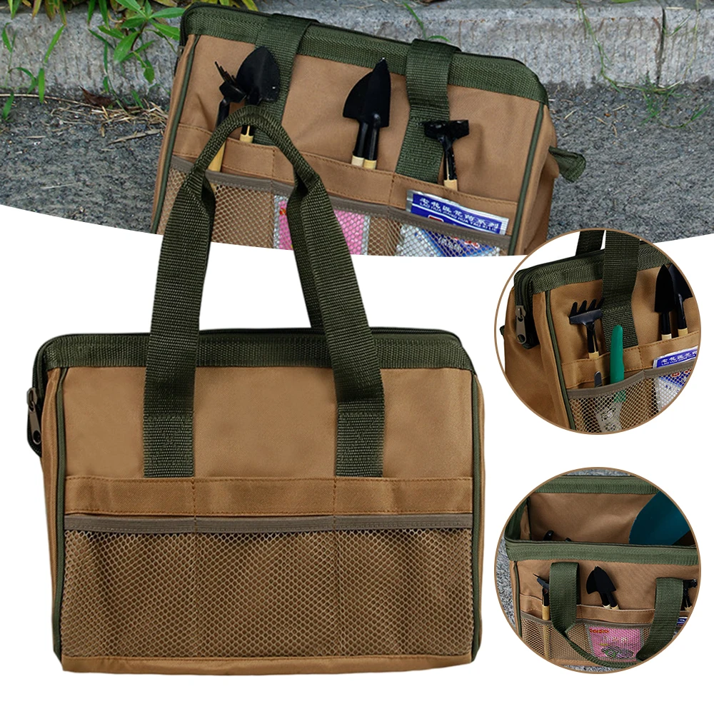 

Новинка 2022, сумка для инструментов на молнии, широкие наружные карманы на молнии для хранения инструментов, водонепроницаемая сумка из ткани Оксфорд для хранения инструментов