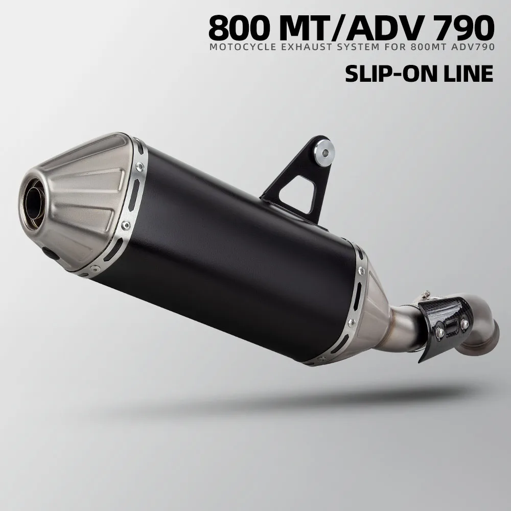 

Для CFMOTO 800MT MT800 и 790ADV ADV790 Adventure мотоциклетная выхлопная система, модификация Slip on Line Escape Kit, глушитель Akra с DB Killer